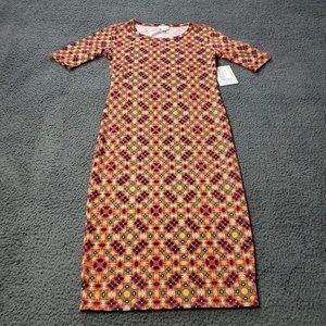 NEW LulaRoe Julia Dress Womens Size XXS 2XS Multicolor